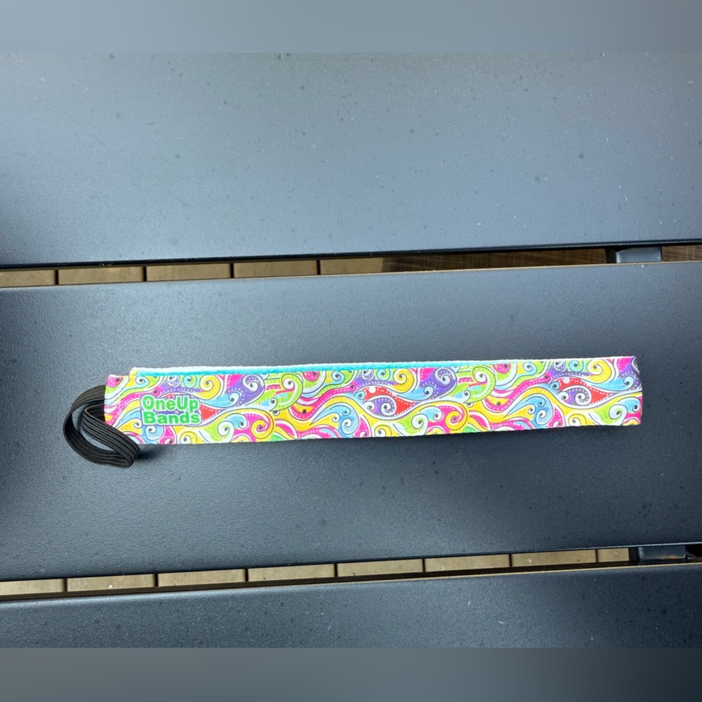 One Up Bands 1” Multicolor Swirls Headband